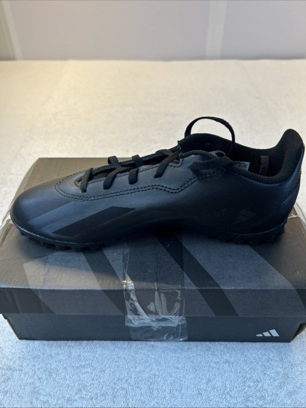 Adidas Kids Size 6 X Crazyfast.4 Turf TF Black Soccer Shoes Cleats NEW in Box